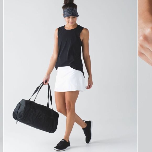 Lululemon Women’s 10 Circuit Breaker Skirt Skort White Athletic Tennis Golf - Picture 12 of 15